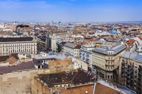 Budapeşte, Macaristan. st. stephen Bazilikası gözlem platformu üzerinden şehir görüntüsü