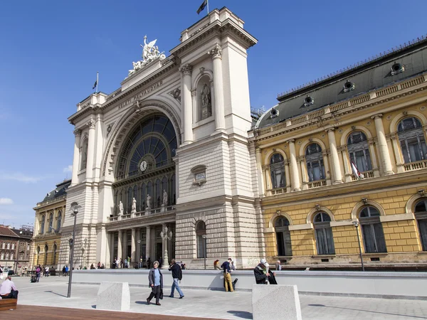 Budapesht, Ουγγαρία. σιδηροδρομικό σταθμό Keleti — Φωτογραφία Αρχείου