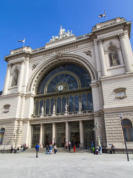 Budapesht、ハンガリー。鉄道 keleti 駅 — ストック写真