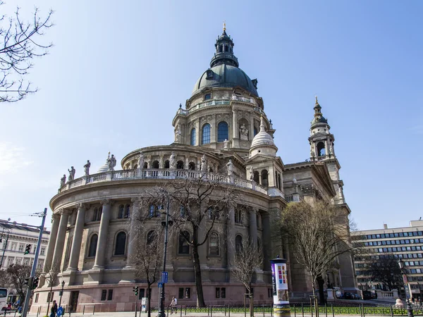 Budapest, Hongarije, 22 maart 2014. Basiliek van st. stephen - een van de symbolen van Boedapest — Stockfoto