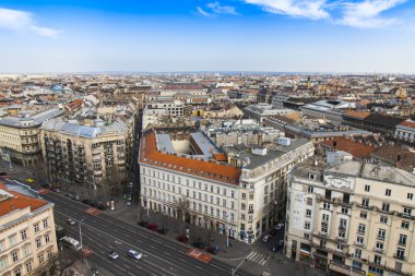 Budapeşte, Macaristan. st. stephen Bazilikası gözlem platformu üzerinden şehir görüntüsü
