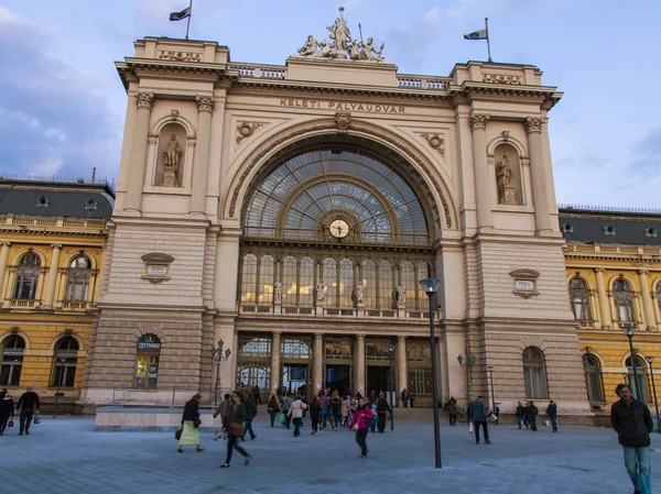 Budapesht, Ουγγαρία. σιδηροδρομικό σταθμό Keleti — Φωτογραφία Αρχείου