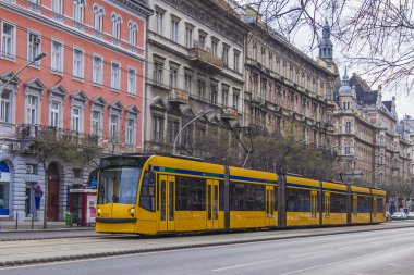 Budapeşte, Macaristan, 22 Mart 2014. tipik kentsel bakmak.