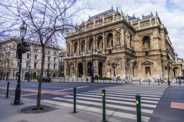 Budapeşte, Macaristan, 23 Mart 2014. Devlet opera binası