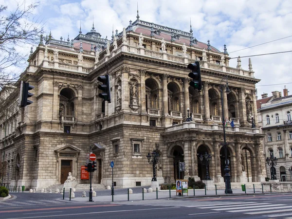 Budapest, Ungheria, 23 marzo 2014. Edificio Opera di Stato — Foto Stock
