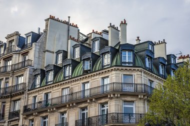 Paris, Fransa. tipik mimari detaylar