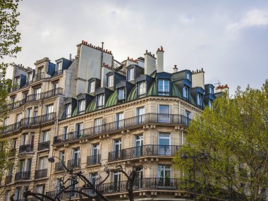Paris, Fransa. tipik mimari detaylar