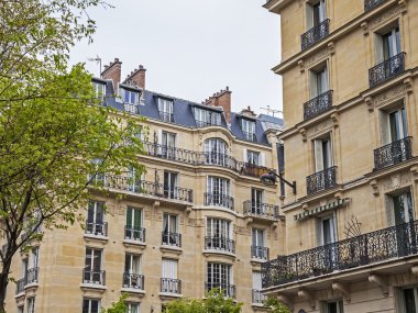 Paris, Fransa. Mimari Detaylar tipik kentsel yapılar