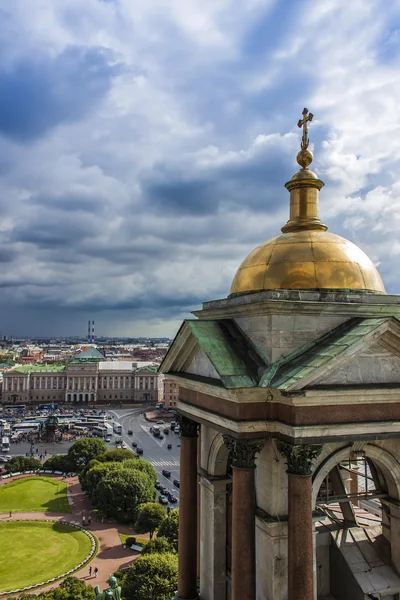 St. Petersburg Russia. View Senate Square from the observation platform of the Cathedral of St. Isaac — Stock Photo, Image