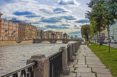 St. petersburg, Rusya, 26 Ekim 2010. Fontanka Nehri setin