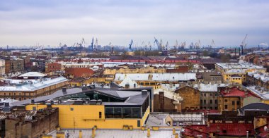 St. petersburg, Rusya. görünümler üzerinde rooftops