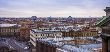 st petersburg Rusya, Ağustos 26, 2010. kenti st. Isaac Katedrali'nin gözlem platformu