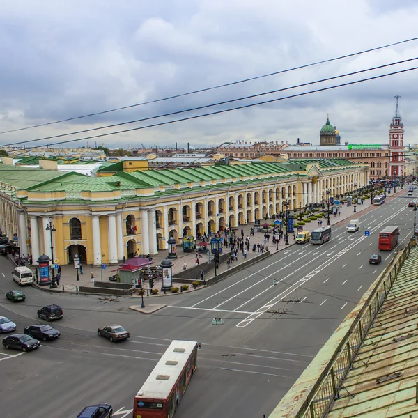 St. petersburg, Federacja Rosyjska. Ulica Newski Prospekt — Zdjęcie stockowe