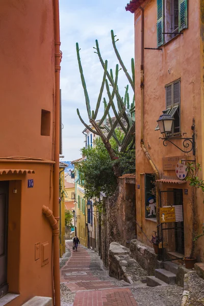 Menton, Frankrike. typiska utsikt över staden — Stockfoto