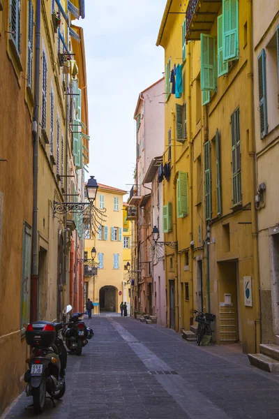 Menton, Francie. Typický pohled na město — Stock fotografie