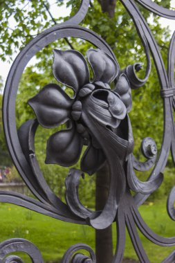 st-petersburg, Rusya. mikhailovsky bahçe çit. parça