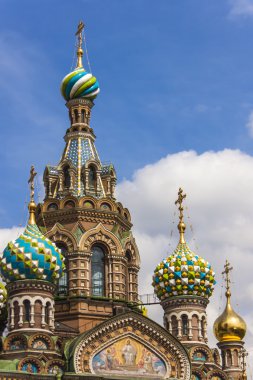 St. petersburg, Rusya. dökülmüş kan Katedrali olarak Savior Mimari Detaylar