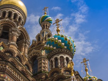 St. petersburg, Rusya. dökülmüş kan Katedrali olarak Savior Mimari Detaylar