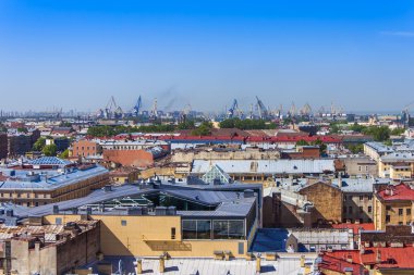 St. petersburg, Rusya Federasyonu, 31 Mayıs 2011. st. Isaac Katedrali'nin gözlem güverteden şehir görüntüsü