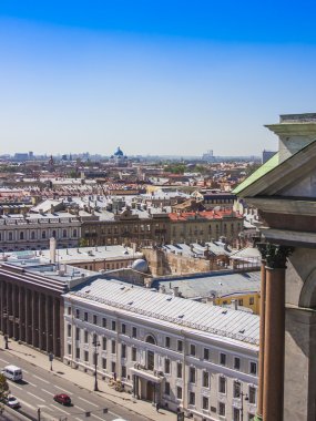 St. petersburg, Rusya Federasyonu, 31 Mayıs 2011. st. Isaac Katedrali'nin gözlem güverteden şehir görüntüsü