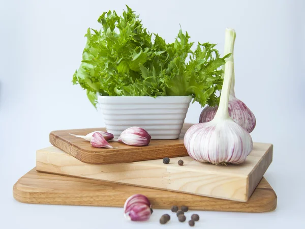 Légumes frais et légumes verts pour salades — Photo