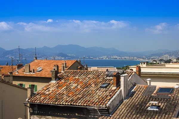 Cannes, France, July 1, 2011. Typical urban view from a high point in the summer — Stock Photo, Image