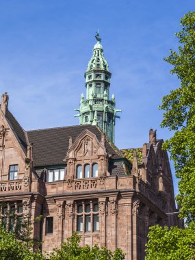 Dusseldorf, Almanya, 7 Temmuz 2014 tarihinde. bir stahlhof - çelik yard (1904 şehir manzaraları)