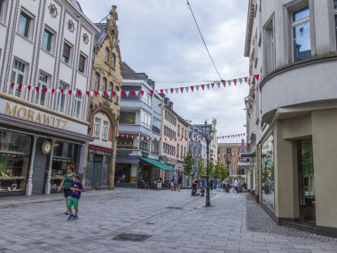 Dusseldorf, Almanya, 6 Temmuz 2014 tarihinde. tipik kentsel görünümü