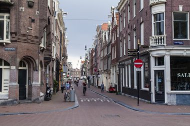 Amsterdam, Hollanda, üzerinde 10 Temmuz 2014. tipik kentsel görünümü