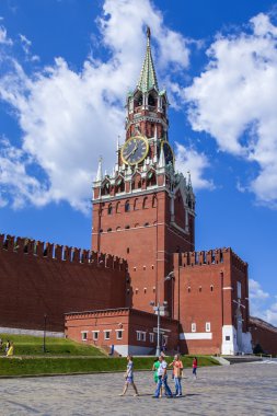 Moskova, Rusya, 26 Temmuz 2014 tarihinde. Moskova kremlin işçinin Kulesi