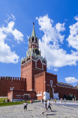 Moskova, Rusya, 26 Temmuz 2014 tarihinde. Moskova kremlin işçinin Kulesi