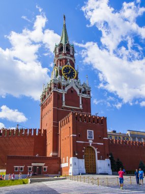 Moskova, Rusya, 26 Temmuz 2014 tarihinde. Moskova kremlin işçinin Kulesi