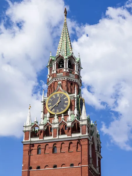 Moscú, Rusia, 26 de julio de 2014. Torre Spasskaya del Kremlin de Moscú — Foto de Stock