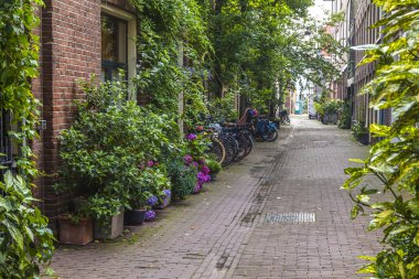 Amsterdam, Hollanda, üzerinde 10 Temmuz 2014. tipik kentsel görünümü