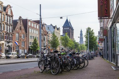 Amsterdam, Hollanda, üzerinde 10 Temmuz 2014. tipik kentsel görünümü