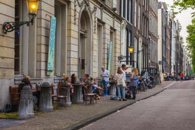 Amsterdam, Hollanda, üzerinde 10 Temmuz 2014. tipik kentsel görünümü