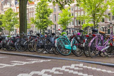Amsterdam, Hollanda, üzerinde 10 Temmuz 2014. tipik kentsel görünümü