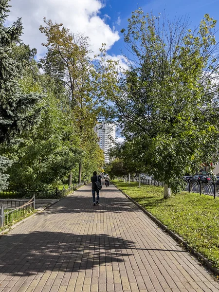 Pushkino Rusya Ağustos 2021 Yaz Şehir Manzarası — Stok fotoğraf