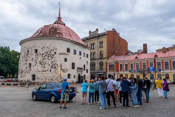 Vyborg Rusia Julio 2021 Vista Urbana Típica Fragmento Del Conjunto —  Fotos de Stock