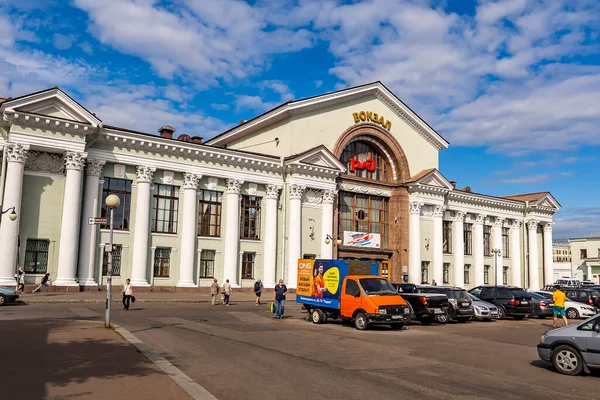 Vyborg Rusland Juli 2021 Bouw Van Het Station — Stockfoto