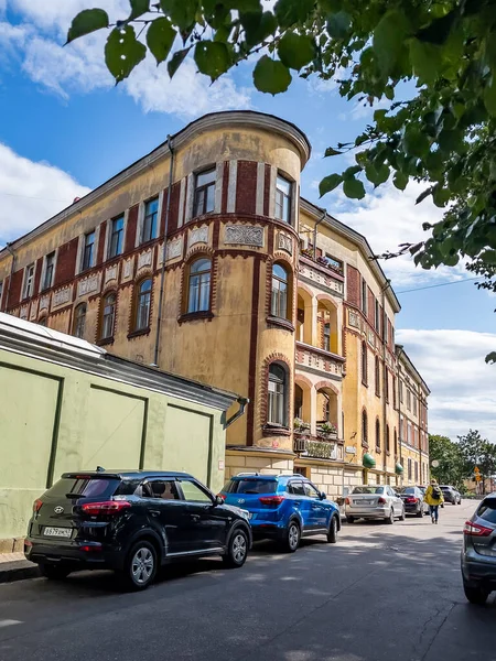 Viborg Ryssland Juli 2021 Typisk Stadsbild Ett Fragment Den Historiska — Stockfoto