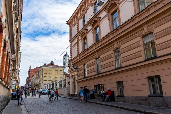 Vyborg Rosja Lipca 2021 Typowy Widok Miasto Fragment Historycznego Zespołu — Zdjęcie stockowe