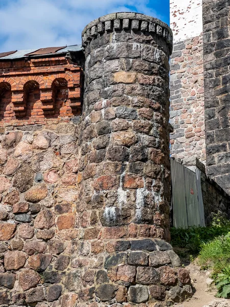 2021年7月25日 俄罗斯维堡 Vyborg城堡十八世纪石墙碎片 — 图库照片