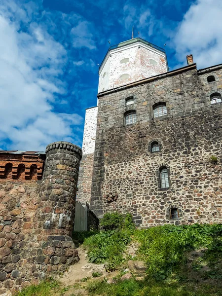 2021年7月25日 俄罗斯维堡 Vyborg城堡十八世纪石墙碎片 — 图库照片