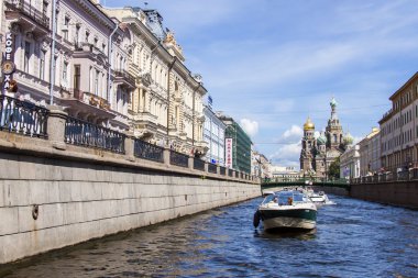St. petersburg, Rusya Federasyonu-22 Temmuz 2012 tarihinde. tipik kentsel görünümü