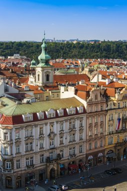 Prague, Çek Cumhuriyeti, 10 Temmuz 2010. toz Kulesi şehir görüntüsü
