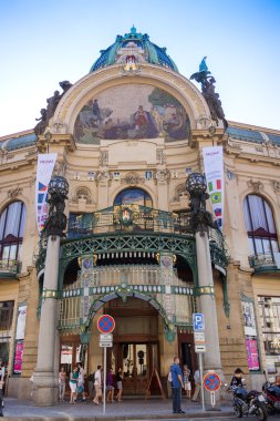 Prague, Çek Cumhuriyeti, 10 Temmuz 2010. eski şehrin tipik mimari