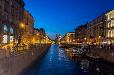 St. Petersburg, Rusya, 26 Temmuz 2021 akşam vakti.