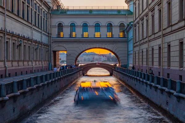 Sankt Petersburg Ryssland Juli 2021 Utsikt Över Zimnyaya Kanavka Kanalen — Stockfoto