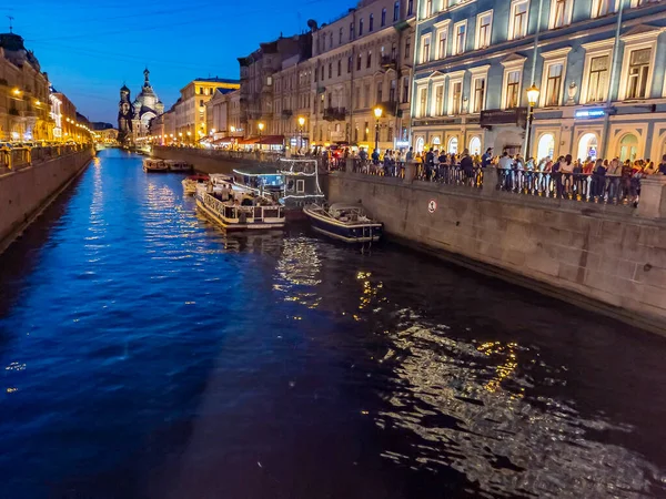 São Petersburgo Rússia Julho 2021 Cidade Noite — Fotografia de Stock